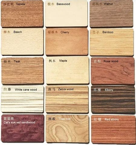 wooden material for blank wood cards