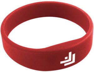 flatten close type rfid silicon wristband