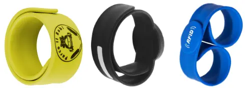 different color slap rfid silicone wristband