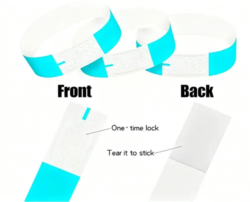 details of didsposable paper rfid wristband