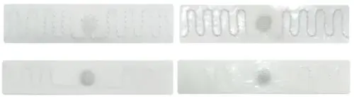 Textile washable rfid laundry tags back and front