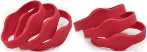 dual frequency rfid silicon wristband red