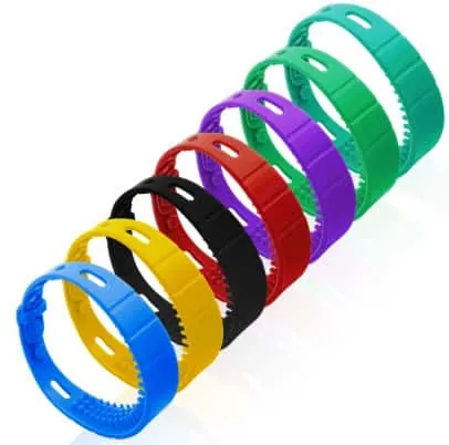 different colors of uhf rfid wristband