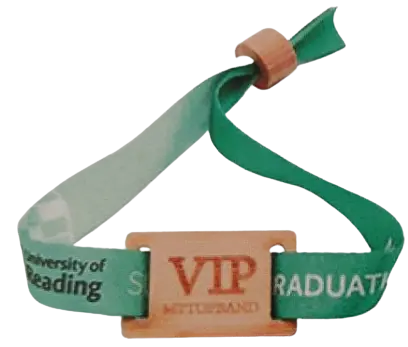2 eco friendly cloth wristband with wooden rfid tag