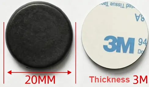 dimension of pps nfc laundry tags
