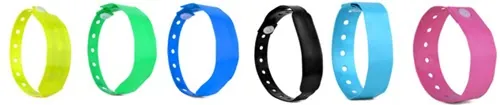 different colors of vinyl rfid wristband