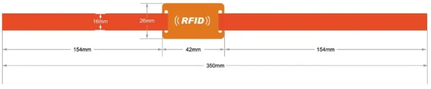 size for NFC wristbands