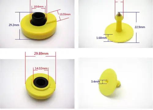 swine rfid tags size