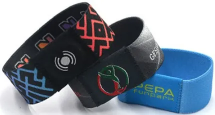 different elastic rfid wristbands