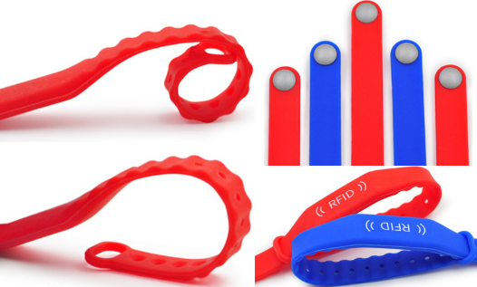 adjustable rfid silicone wristband details