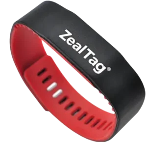 8 two color rfid silicone bracelet
