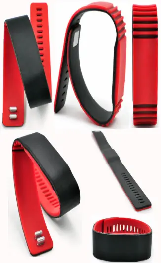dual color rfid silicone wristband