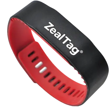 8 two color rfid silicone bracelet