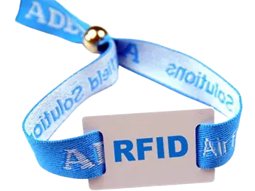 Fabric rfid wristbands