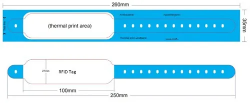 thermal print paper wristbands